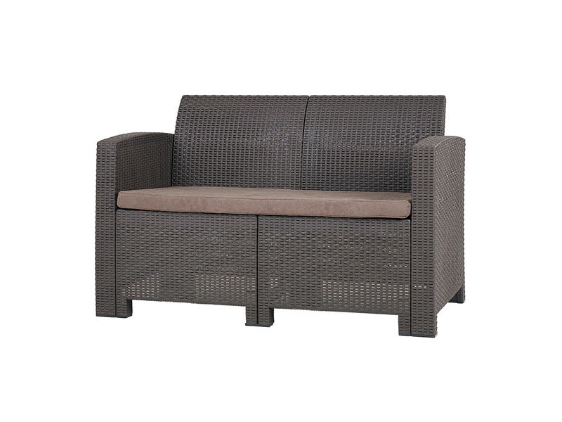 Диван двухместный b:rattan Arizona, венге (2-х местная подушка)
