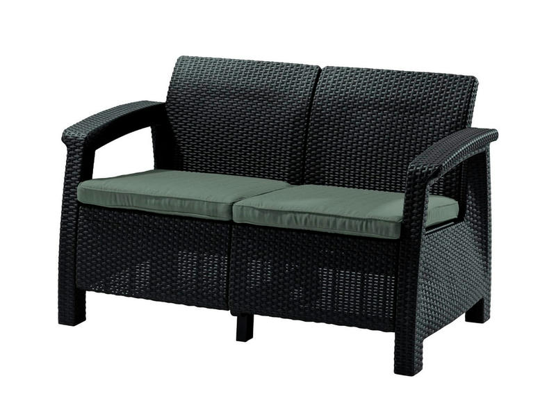 Комплект мебели Corfu Russia Love Seat (2х мест.диван), графит