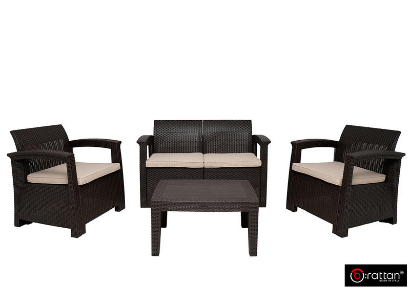 Комплект мебели Rattan Comfort 4, венге