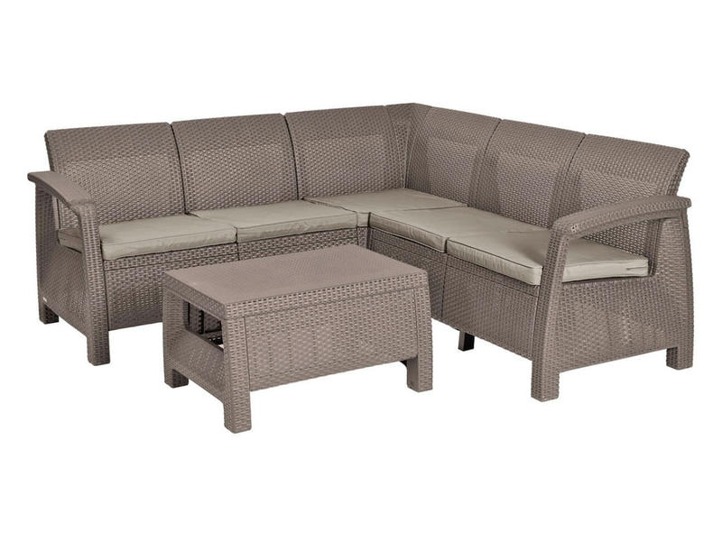 Комплект мебели Corfu Relax Set, капучино