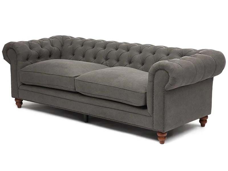 Диван Chesterfield (mod. 5137-60) серый / AJ808-12