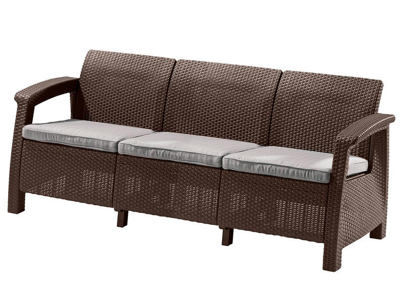 Комплект мебели Corfu Russia Love Seat Max (3х мест.диван), коричневый