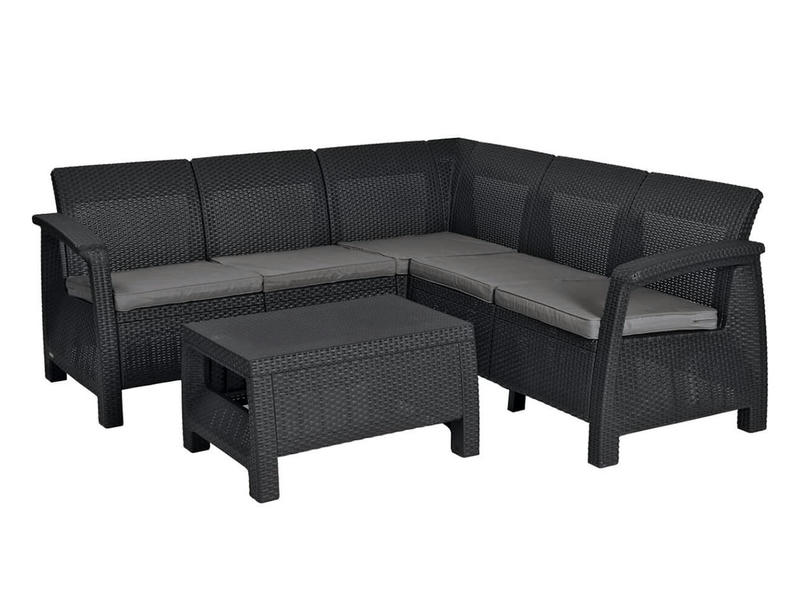 Комплект мебели Corfu Relax Set, серый