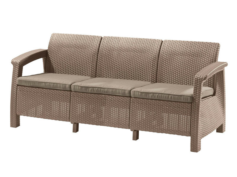Комплект мебели Corfu Russia Love Seat Max (3х мест.диван), капучино