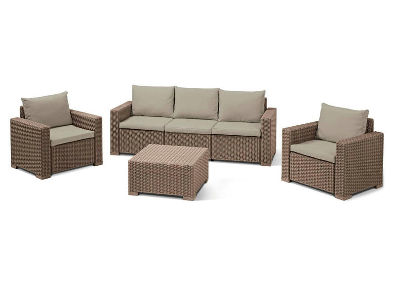 Комплект мебели California 3 Seater Set, капучино