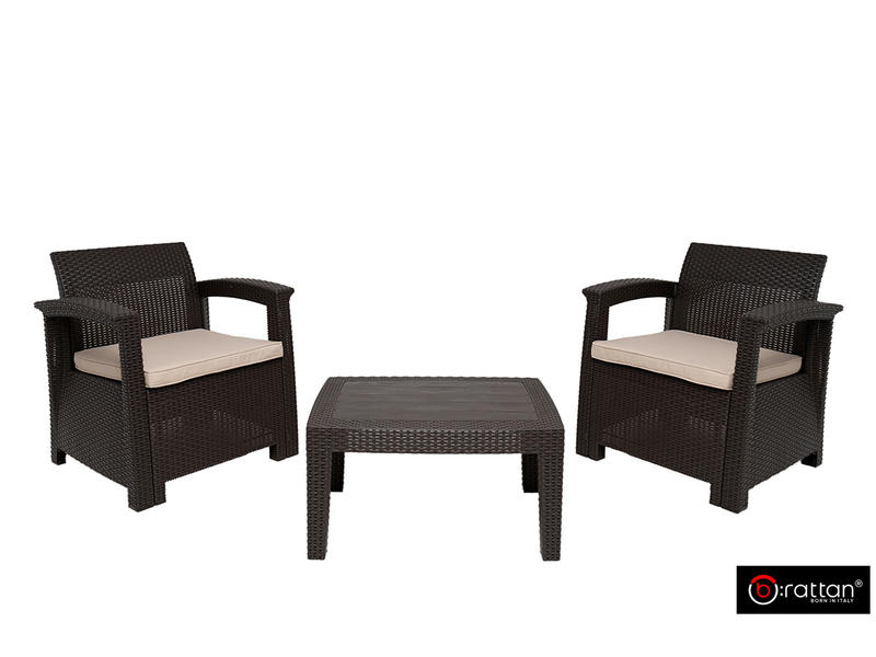 Комплект мебели Rattan Comfort 3, венге