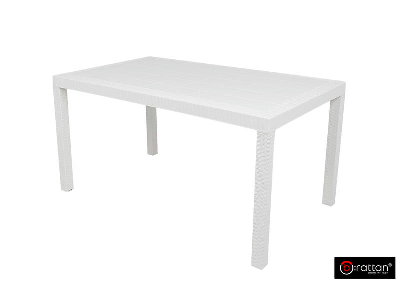 Стол B:rattan Houston 1500*900мм, белый