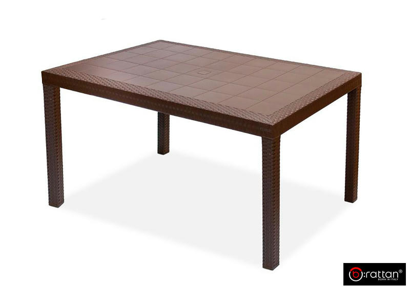 Стол B:rattan Houston 1500*900мм, коричневый