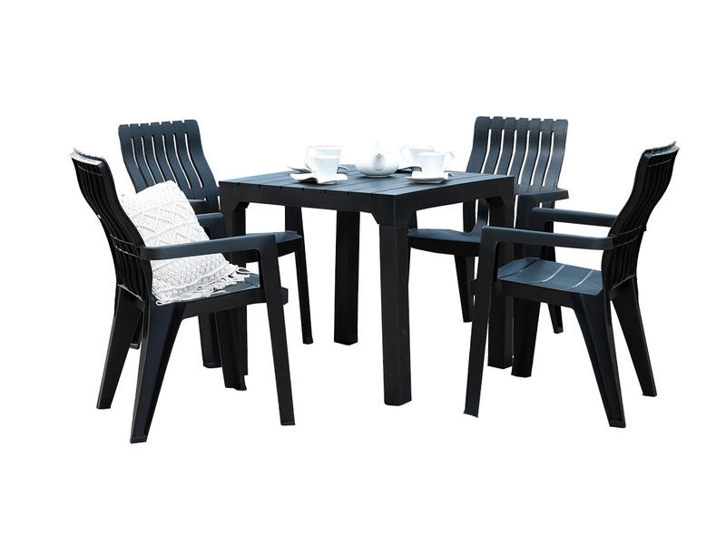 Комплект мебели b:rattan Boston Set, антрацит