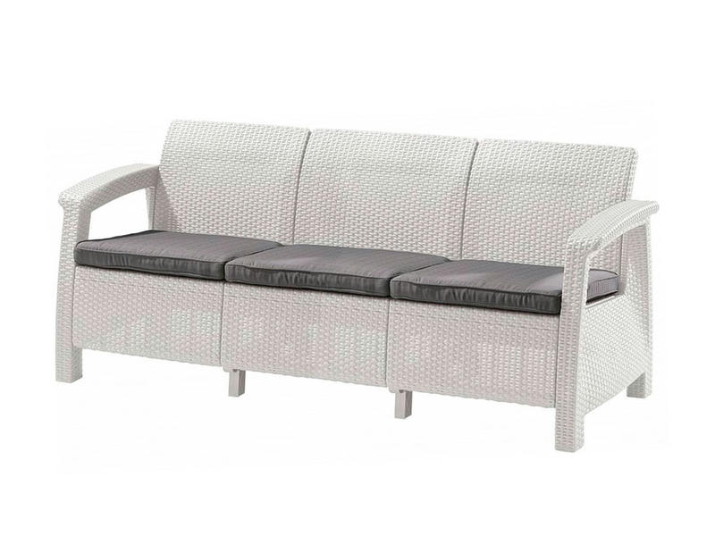 Комплект мебели Corfu Love Seat Max (3х мест.диван), белый
