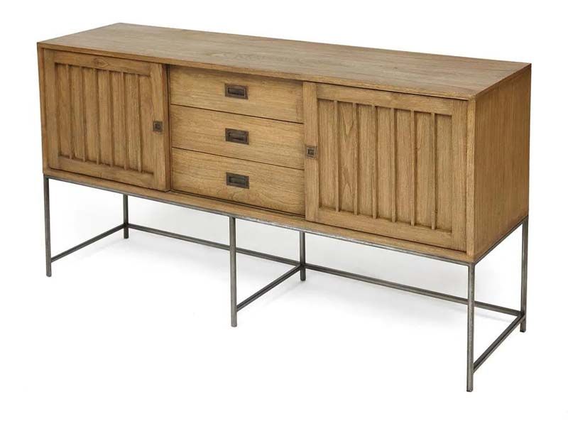 Комод DAVIS ( mod. BUF OTH 19-03 ) красное дерево/металл, 160х43х90см, античный дуб