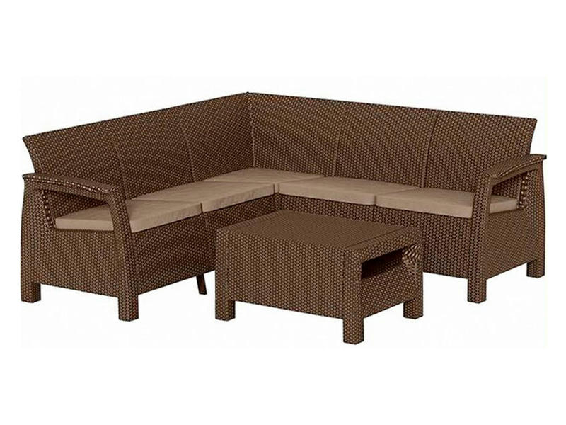 Комплект мебели Corfu Relax Set, коричневый