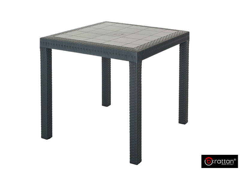 Стол B:rattan Dallas 800*800мм, коричневый