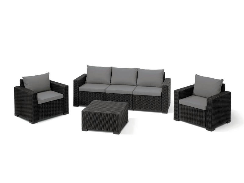 Комплект мебели California 3 Seater Set, серый
