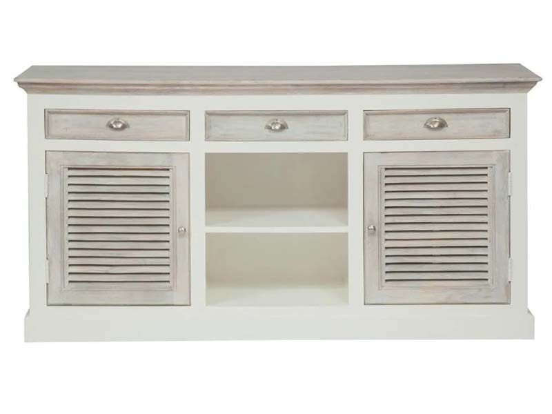 Комод RIVIERA ( mod.305060 ) дерево манго, 88х175х45см, Antique white/white wash