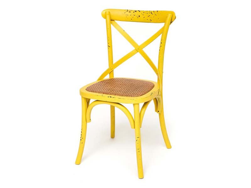 Стул Cross Chair mod. CB2001 (Античный желтый)